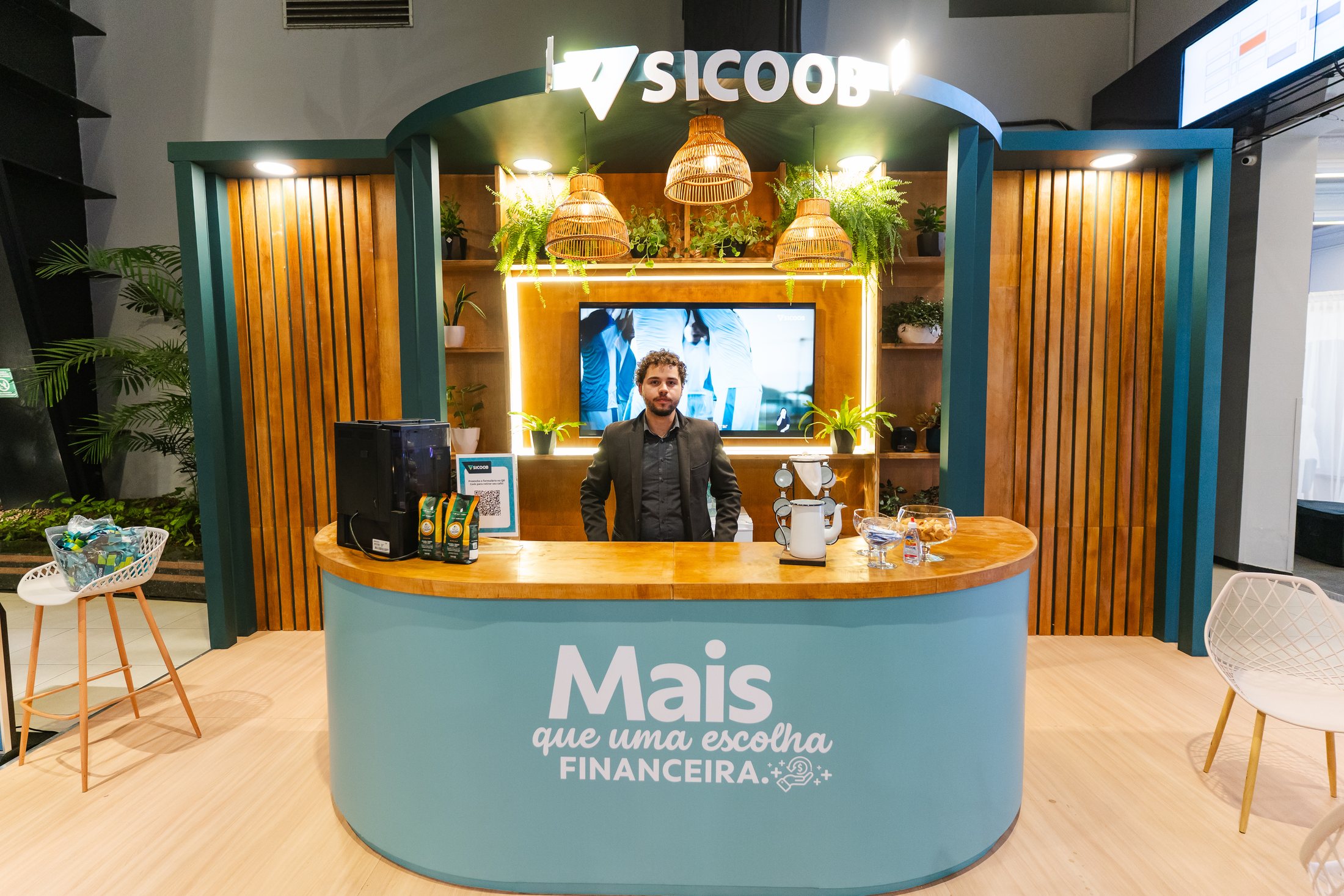 Stand Sicoob no Inova Varejo