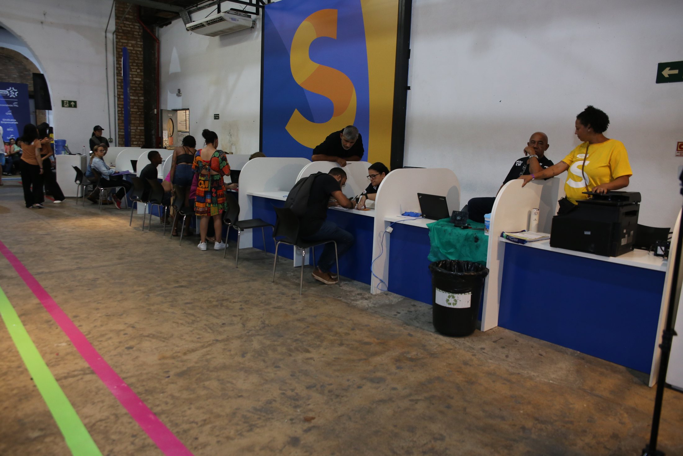 Área de atendimento aos participantes da Semana S 2026