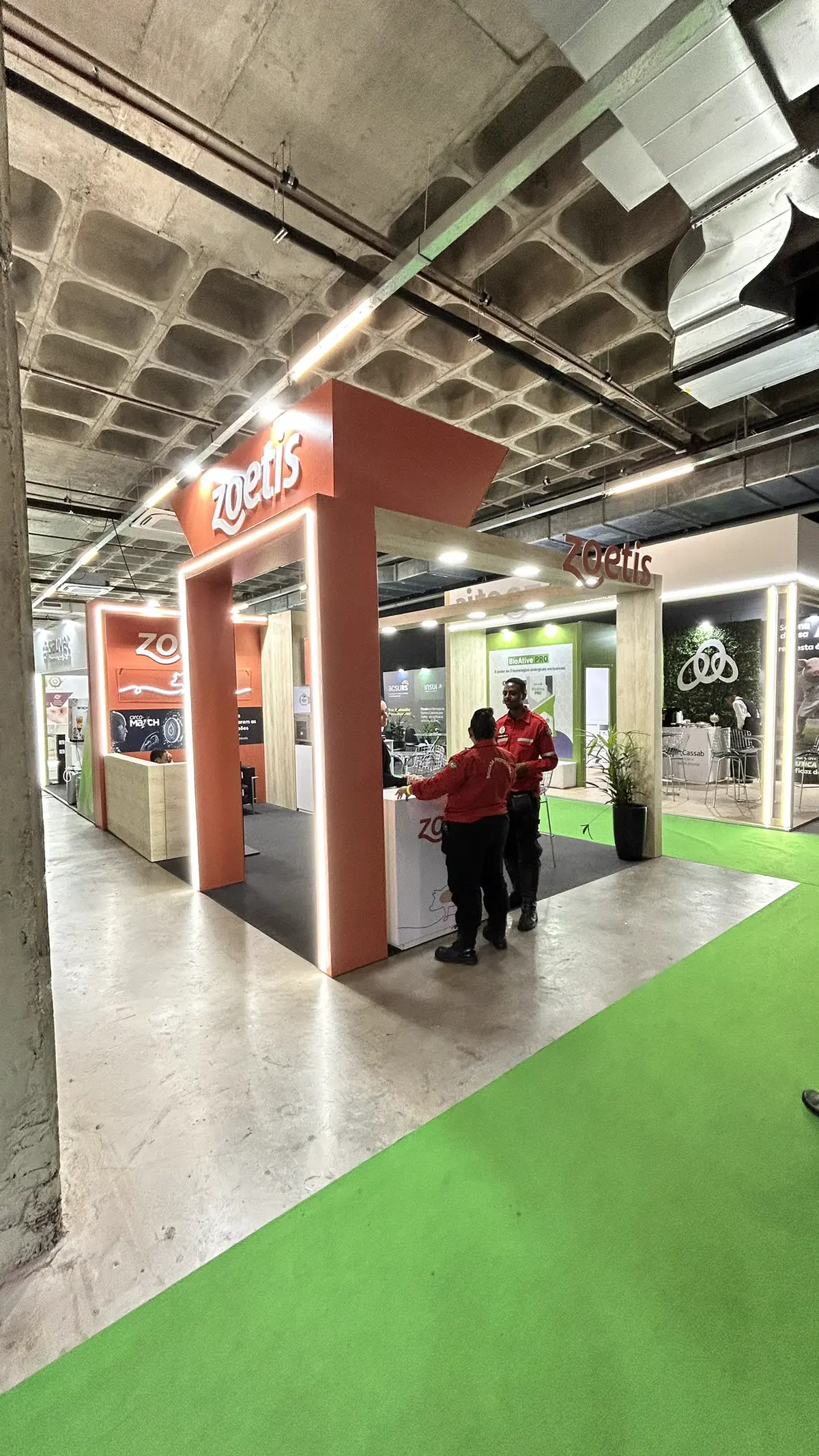 Stand Zoetis montado no Congresso ABRAVES